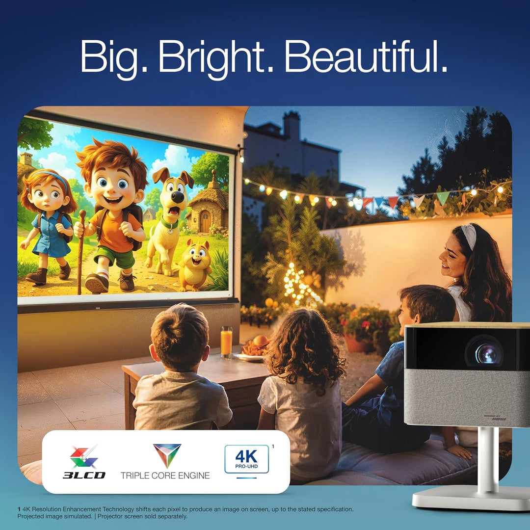 Epson Lifestudio Flex Plus 4K PRO-UHD - Proyector portátil de estil...