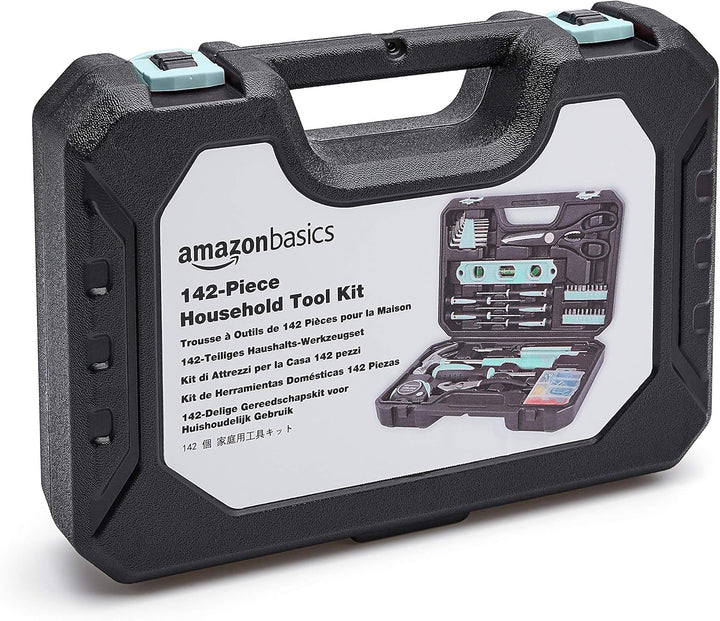 Amazon Basics Kit de herramientas domésticas de 142 piezas para rep...