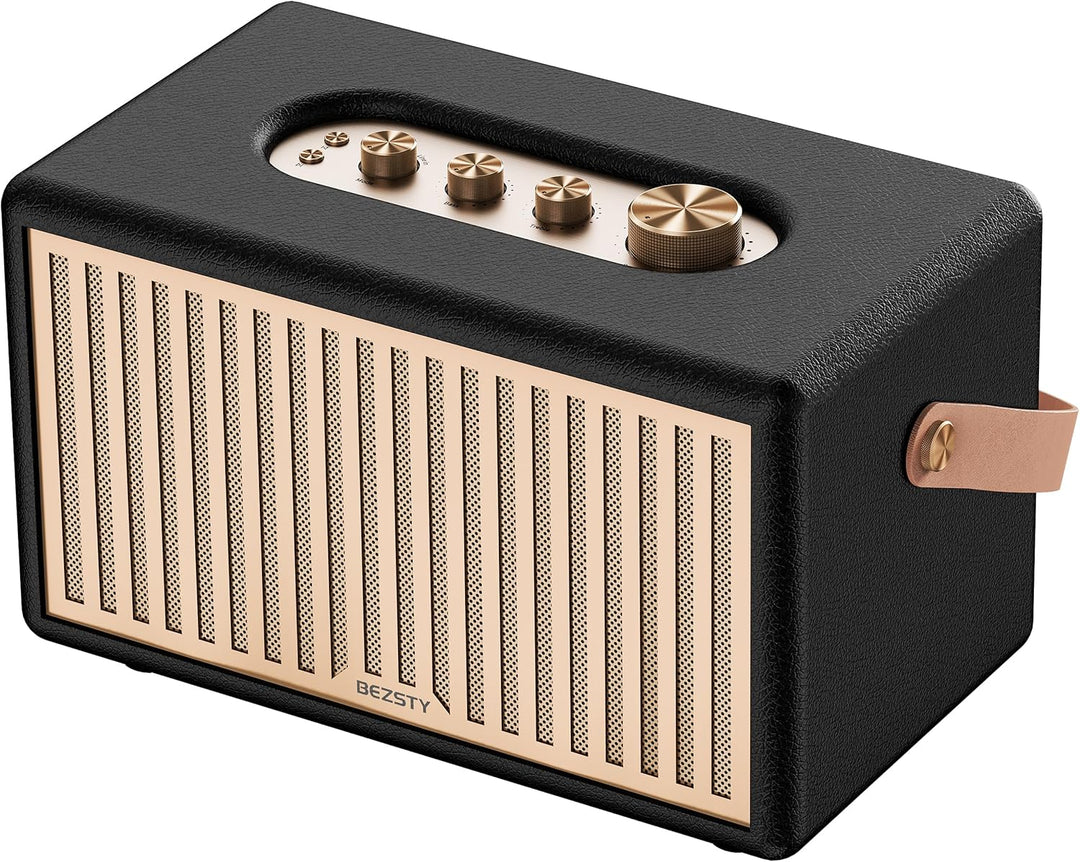 Altavoz retro Bluetooth 6.0 para exteriores, 56 horas de reproducci...