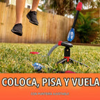 NERF Rip Rocket Stomp Launcher - Lanzador de cohetes de espuma impulsado por salto