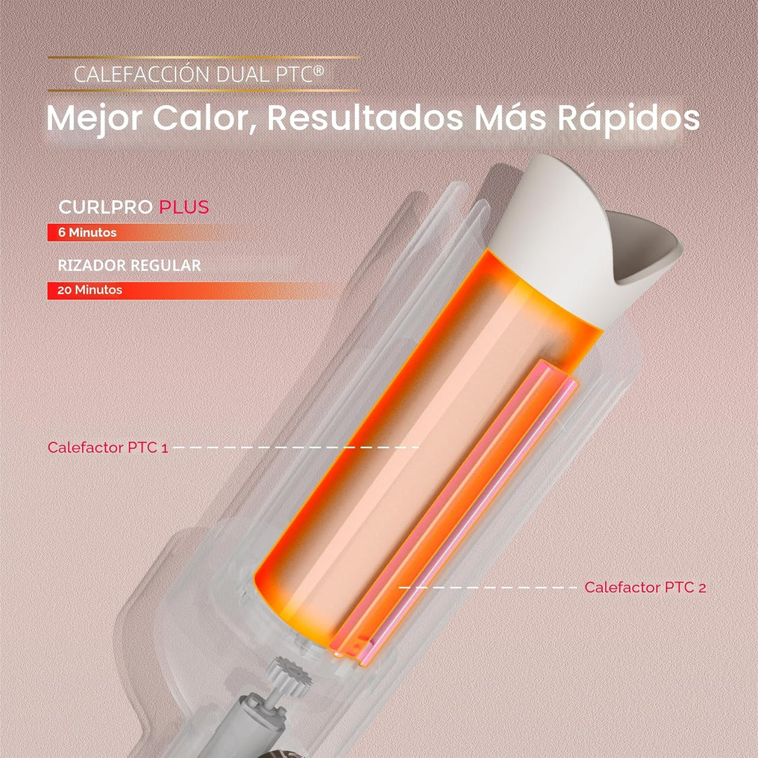 TYMO CurlPro Plus Automatic Rotating Curling Iron - Upgraded Long B...