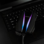ADATA HD770G 1TB RGB USB 3.2 IP68 impermeable a prueba de gotas a prueba de polvo externo portátil HDD negro (AHD770G-1TU32G1-CBK)