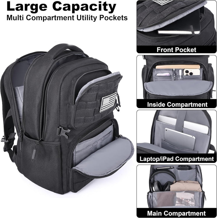 MOZETO Mochila para computadora portátil, 17 pulgadas de inspiració...
