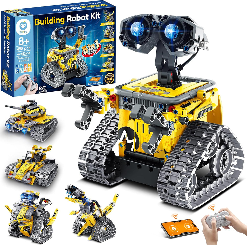 Sillbird Kit de construcción de robot STEM con control remoto