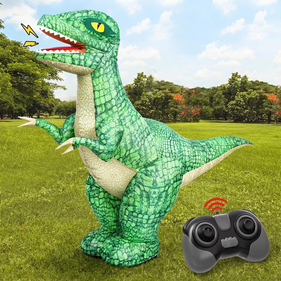 Juguete inflable de dinosaurio con control remoto de 24