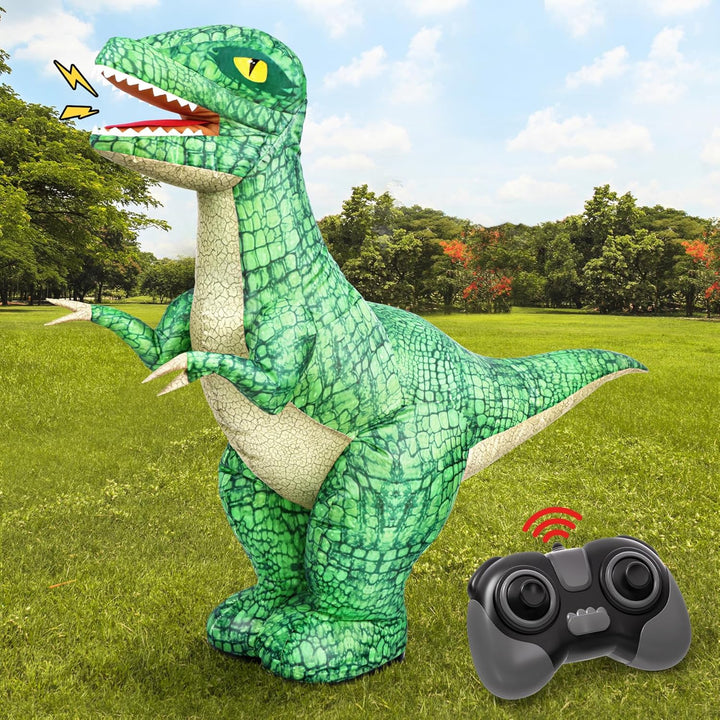 Juguete inflable de dinosaurio con control remoto de 24