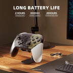 Controlador Pro Inalámbrico YKASEK para Switch con Estuche de Transporte, Gamepad Remoto compatible con Switch, NFC/Vibración Dual/Captura de Pantalla/Función de Activación, Negro/Blanco