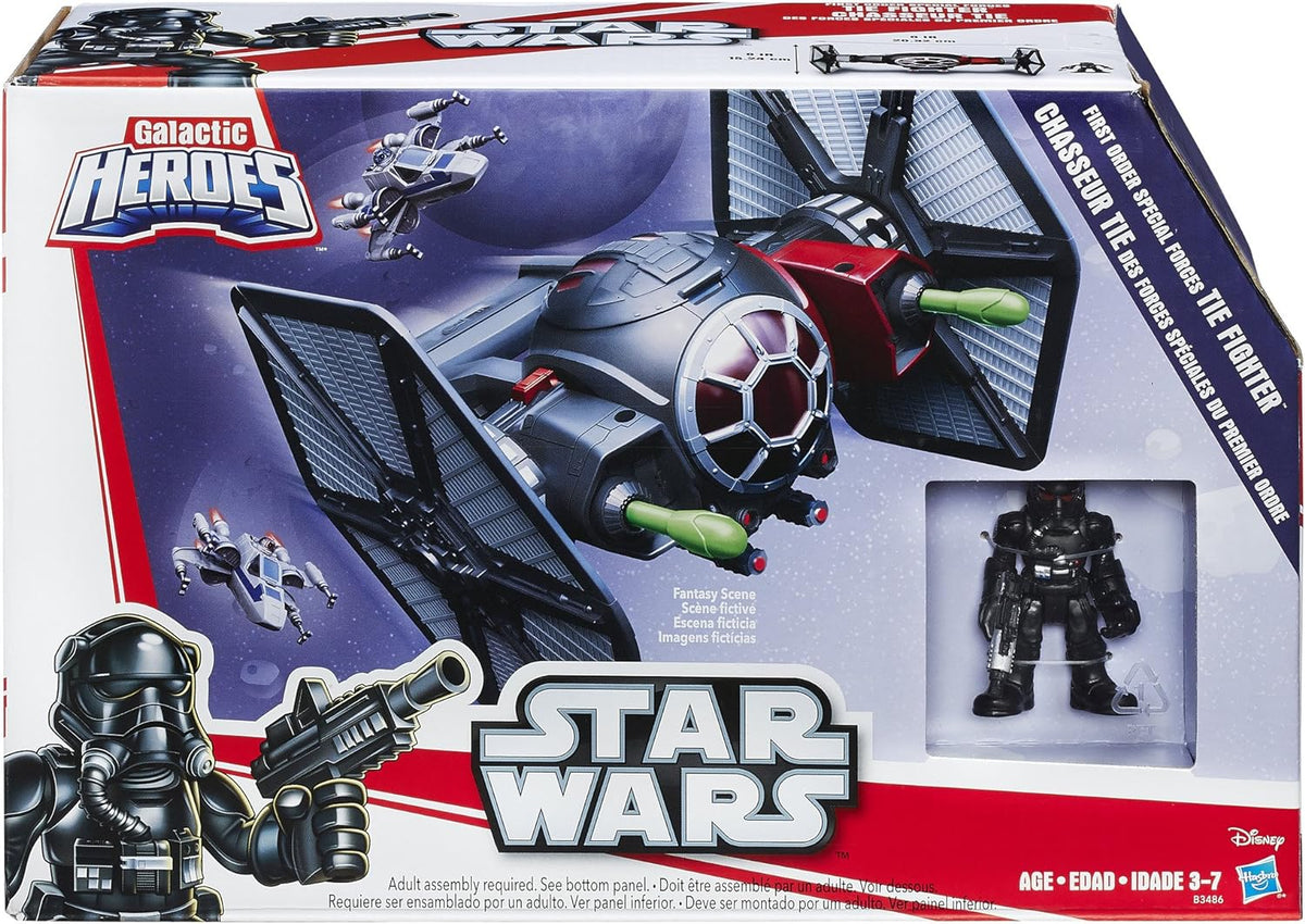 STAR WARS Galactic Heroes Special Force Tie Fighter con figura de acción Pilot Elite