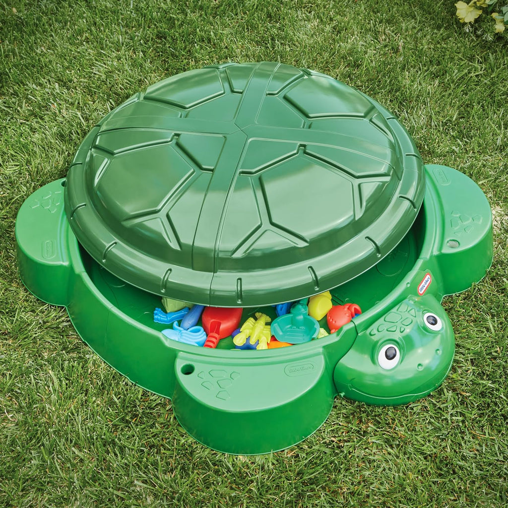 Little Tikes Caja de Arena con Forma de Tortuga, para Niños y Niñas de 1 a 6 Años