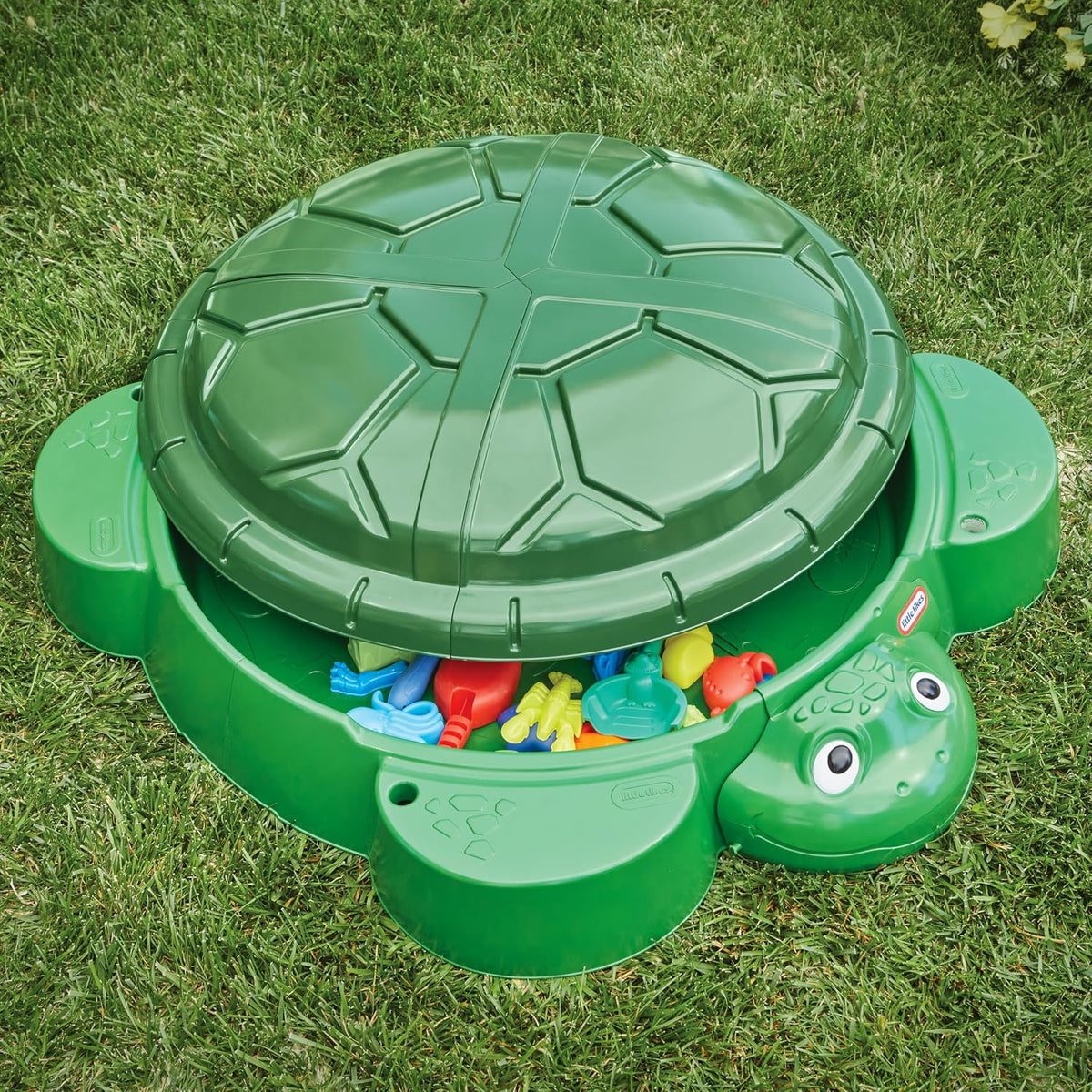 Little Tikes Caja de Arena con Forma de Tortuga, para Niños y Niñas de 1 a 6 Años