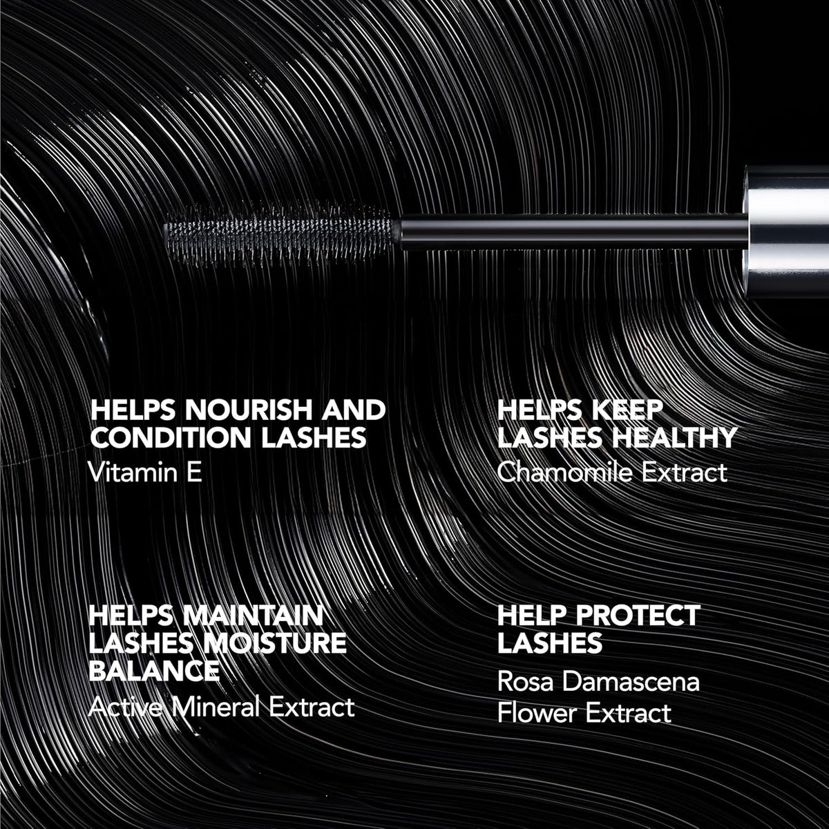 BUXOM Lash Volumizing Mascara, 0.37 oz, Blackest Black, Tamaño completo