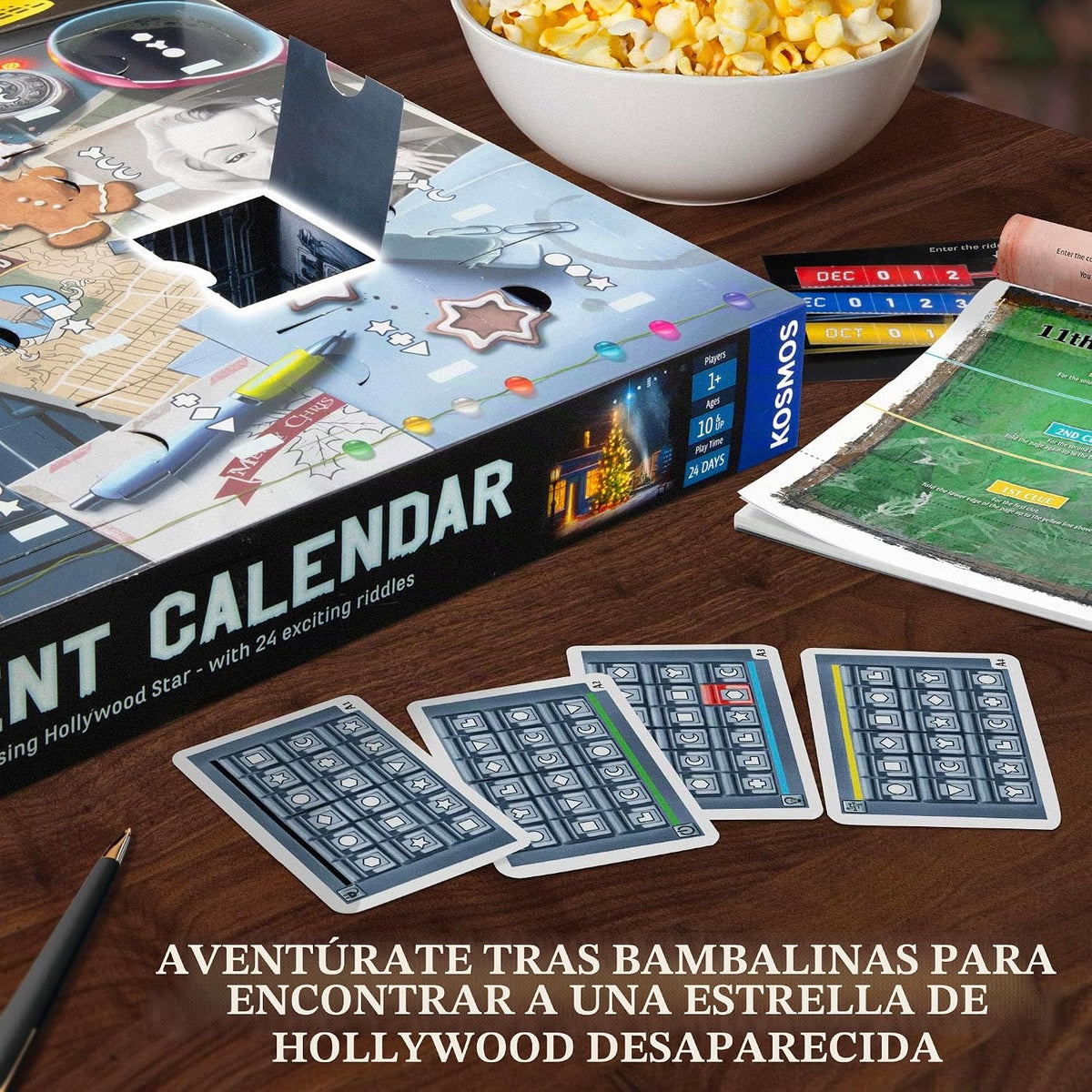 EXIT: The Game - Calendario de Adviento - La estrella de Hollywood perdida | Navidad | Calendario | Adviento | Juego misterioso | Actividad familiar | A partir de 10 años