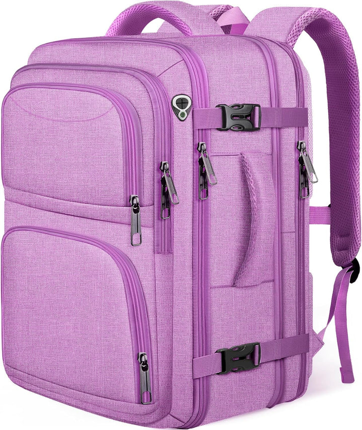 Fxcelets Mochila de viaje para mujer, mochila de transporte expansi...