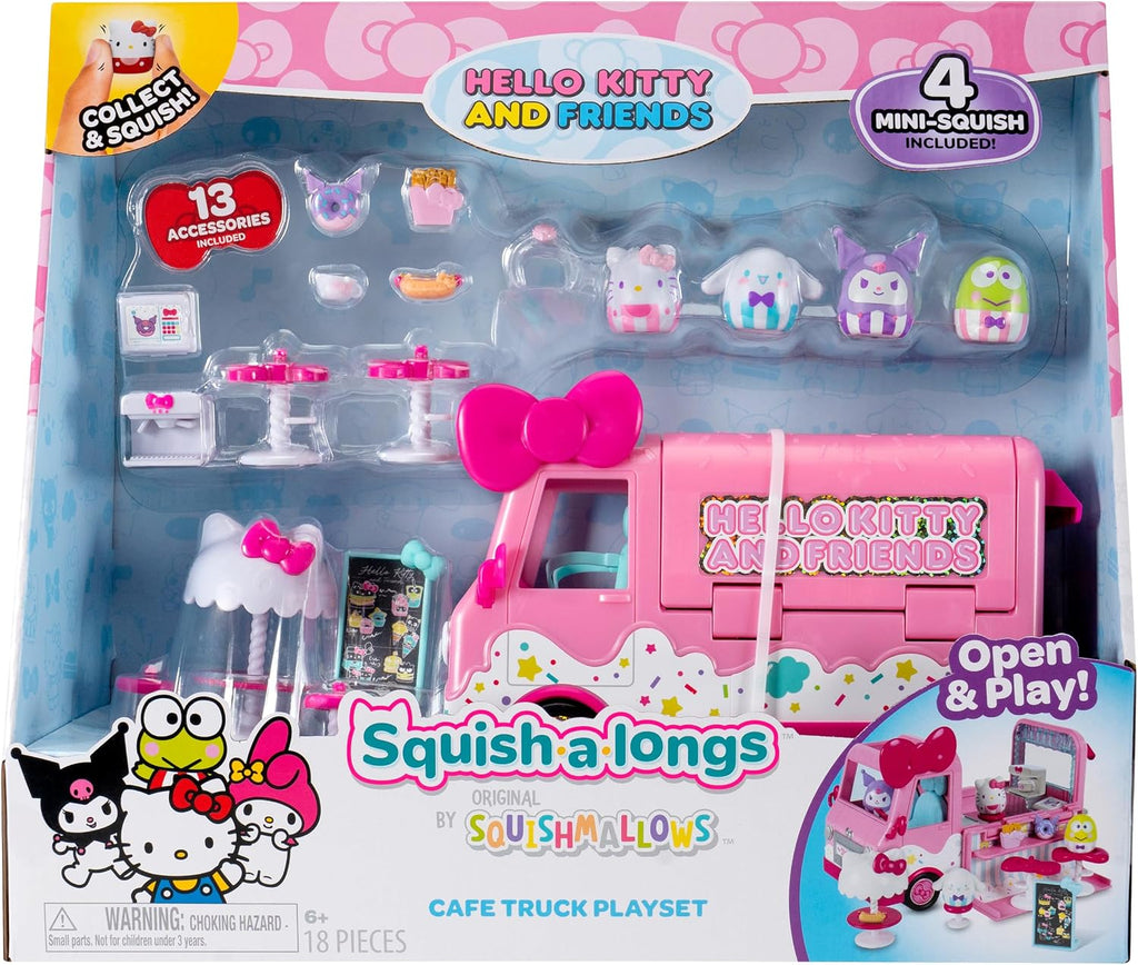 Squish--longs Hello Kitty y Friends Hello Kitty Cafe Truck Playset