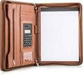Cossini portafolio comercial / portadocumentos de cuero PU premium con cierre y funda interior para tableta de 10.1 pulgadas (Incluye: pad de escritura, calculadora, lapicera y eBook)