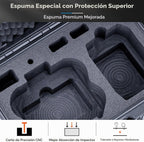 Lykus Titan N200 - Carcasa rígida impermeable para DJI Neo 2 y controlador