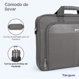 Targus Bolsa clásica delgada para laptop de 15 a 16 pulgadas, color...