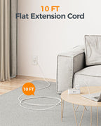 TESSAN Extensión 10 FT, Regleta con Protección contra Sobretensiones 900J, Gris