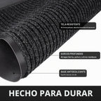 Tapete para puerta delantera, resistente e impermeable, tapete