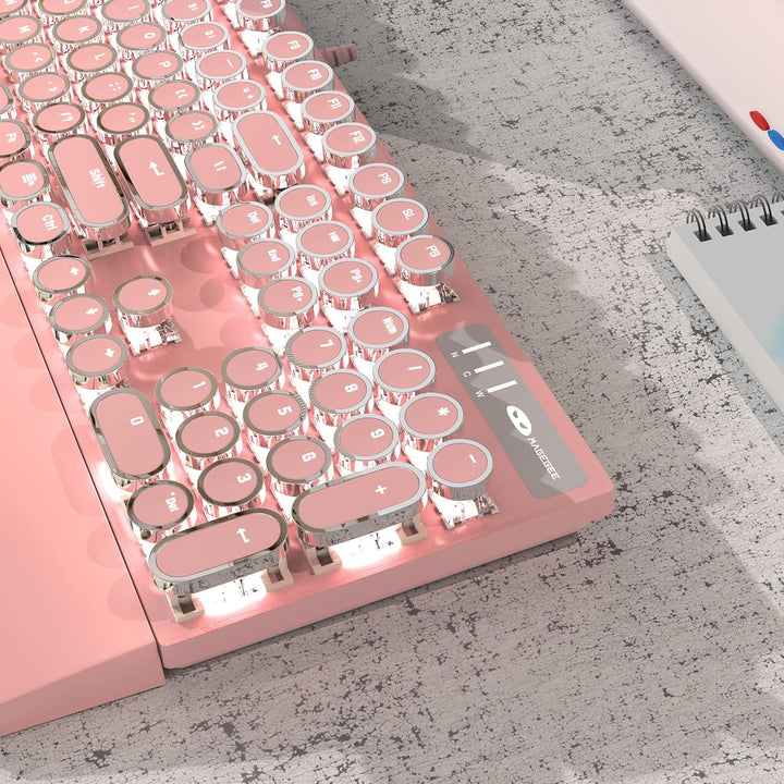 MageGee - Teclado mecánico tipo máquina de escribir para juegos ret...