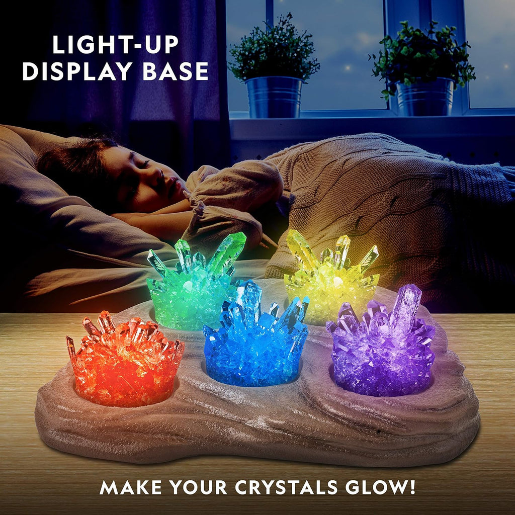 National Geographic Mega Crystal Growing Kit con 6 Crystals para Kids 8-12