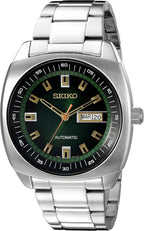 Seiko Reloj Automático para Hombre - Serie Recraft - Caja y Brazalete de Acero Inoxidable, Calendario Día/Fecha, Resistente al Agua 50m, y Reserva de Energía de 41 Horas