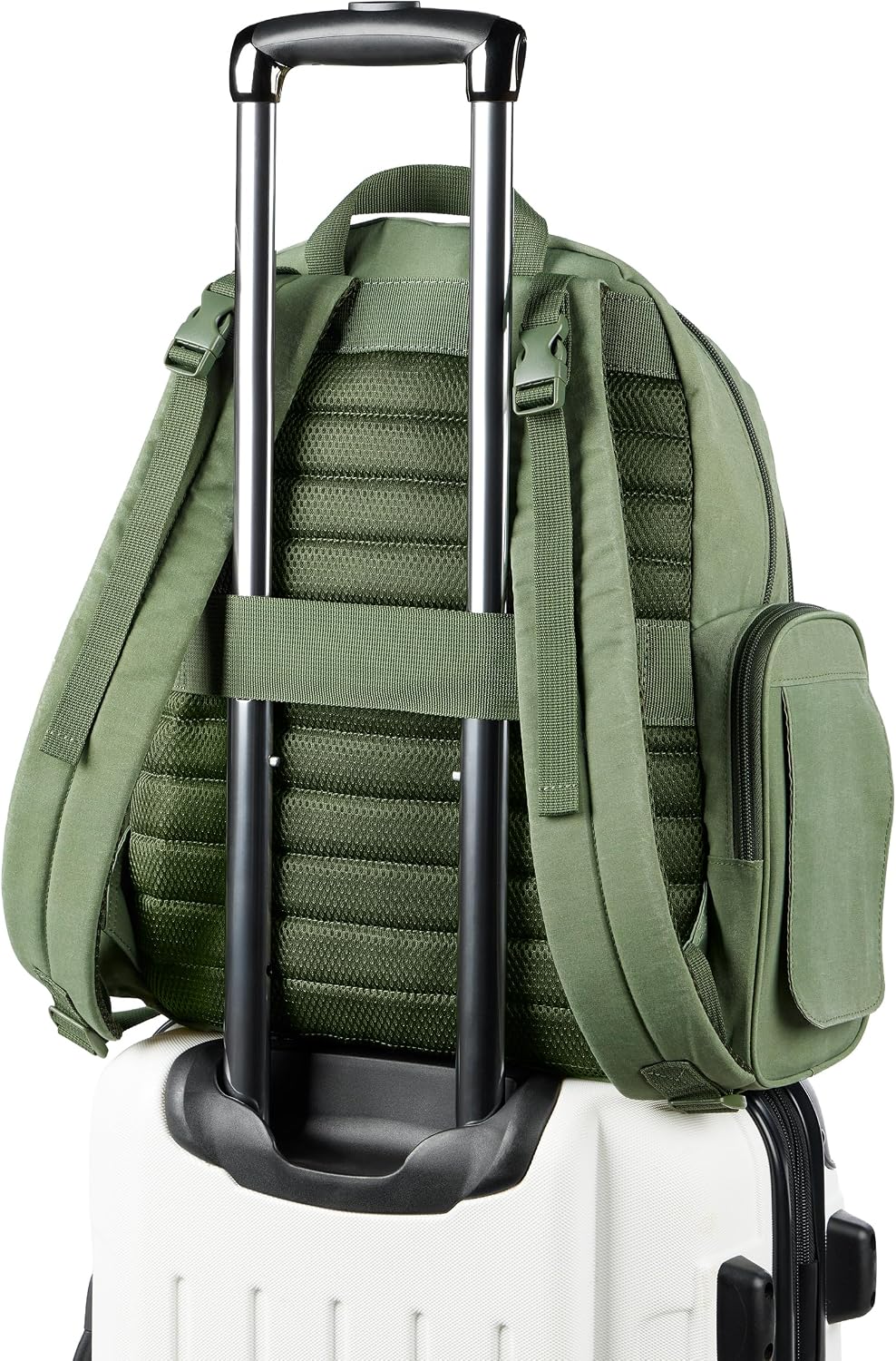 Skip Hop - Mochila para pañales con cambiador portátil, toallitas de fácil acceso y bolsillos laterales con cremallera, funda de equipaje y correas de cochecito, se adapta a una computadora portátil