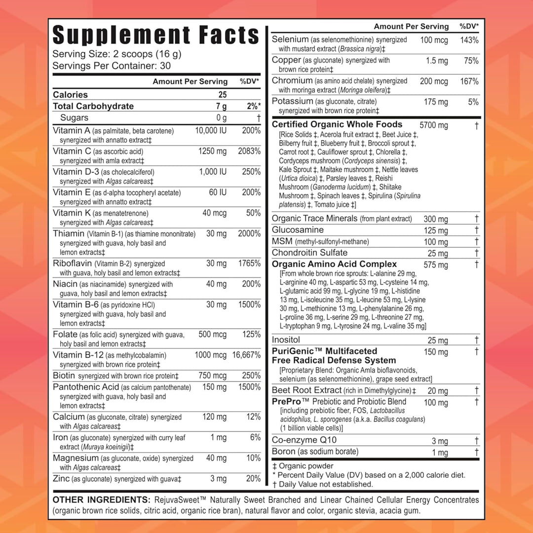 Youngevity Beyond Tangy Tangerine 2.0 Citrus Peach Fusion Complejo...