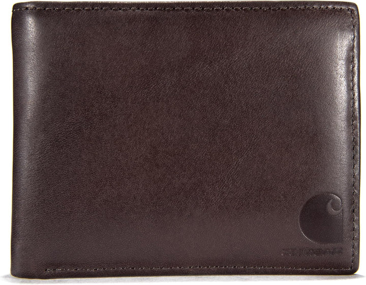 Carhartt Carteras duraderas de cuero marrón aceitado para hombre, d...