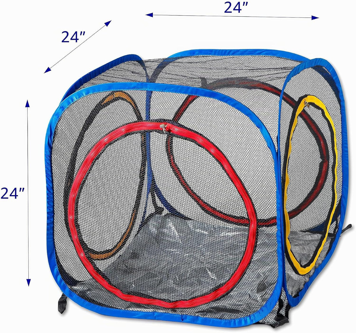 Recinto para gatos, cubo plegable de malla para interiores