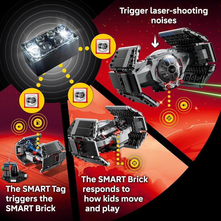 LEGO Star Wars SMART Play: Darth Vader TIE Fighter - Juguete intera...