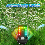 SHCKE Bubble Machine con Remote Control, Auto Rotation & 11 RGB Lights