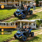 Autos de paseo a control remoto de 24 V para niños de 800 W, auto eléctrico de dos plazas con luces LED, música, modo de 3 velocidades, vehículo eléctrico para niños de 3 a 8 años, color