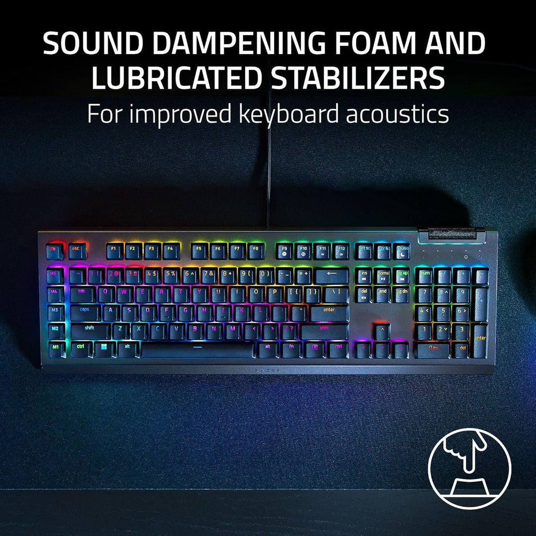 Razer BlackWidow V4 X Teclado mecánico para juegos: interruptores a...