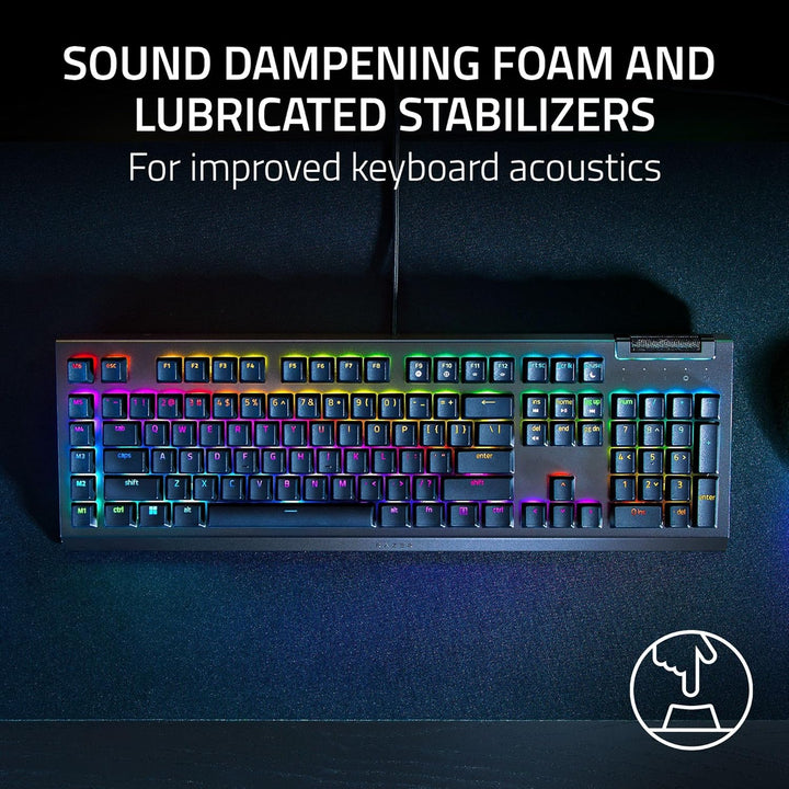 Razer BlackWidow V4 X Teclado mecánico para juegos: interruptores a...