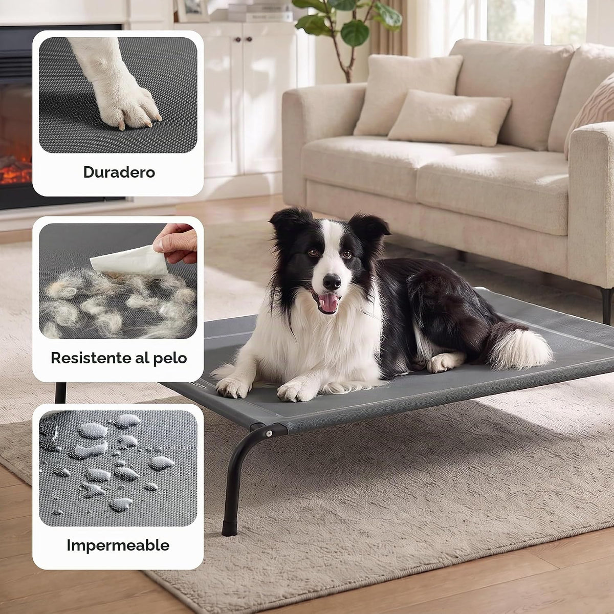 Bedsure Cama para perros de enfriamiento elevada para exteriores