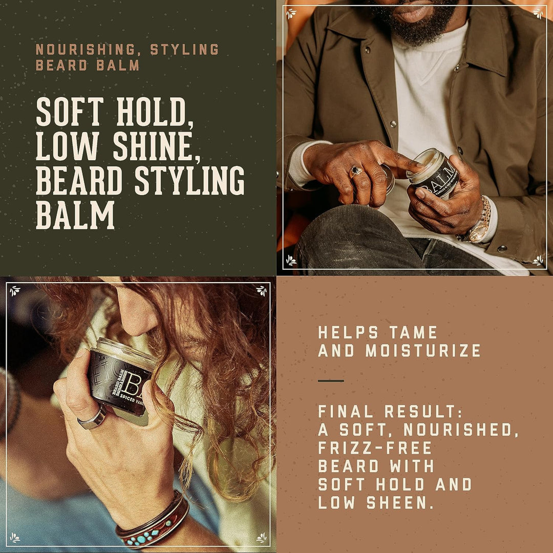 18.21 Bálsamo para barba artificial para hombres, vainilla especiad...