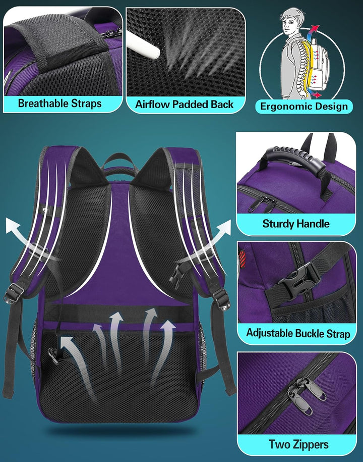ProEtrade Mochila de viaje extra grande para portátil, antirrobo, p...