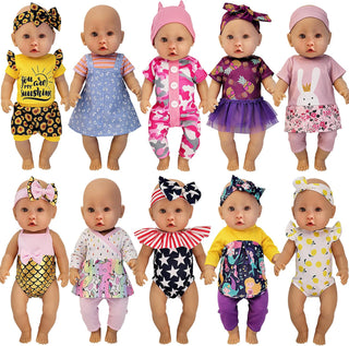 Windolls 10 juegos de ropa de muñeca de bebé de 14 a 16 pulgadas, a...