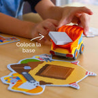 HABA My Very First Games Building Site, un juego de aprendizaje cooperativo para niños, actividades de aprendizaje y juegos para niños de más de 2 años con camión de juguete incluido