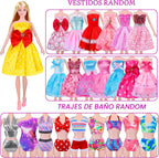 Doll Closet Playset con Doll, 342 Pcs Clothes y Accessories