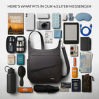 Travelon Bolso Mensajero Clásico Antirrobo