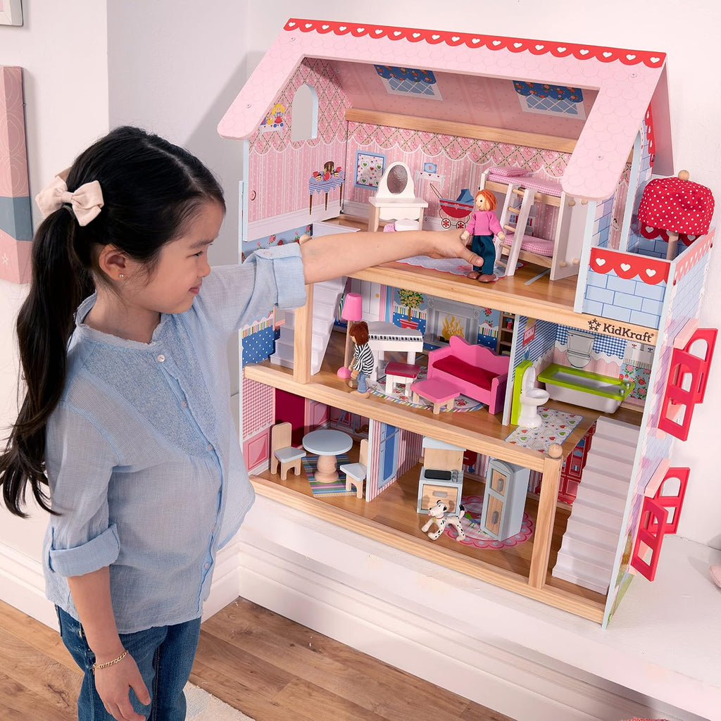 Muñeca Chelsea Cottage con muebles KidKraft