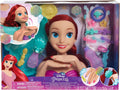 Disney Princess Shimmer Spa Ariel - Cabezal de peinado de 8 pulgadas, 20 piezas, pelo rojo, juego de simulación, juguetes para niños a partir de 3 años Just Play