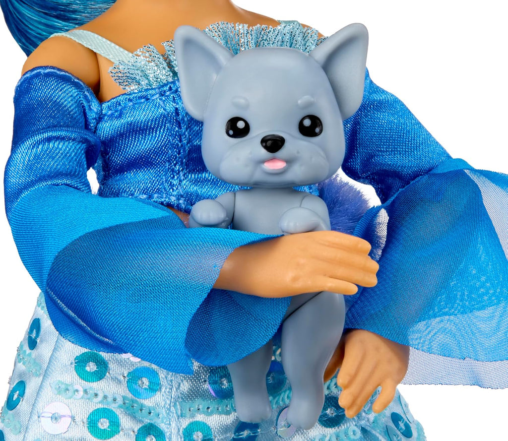Rainbow High Pretty in Paris Fashion Skyler Bradshaw (azul), muñeca de moda arcoíris de 11 pulgadas con atuendo, bolso elegante, regalo de juguete para niñas de 4 a 12 años