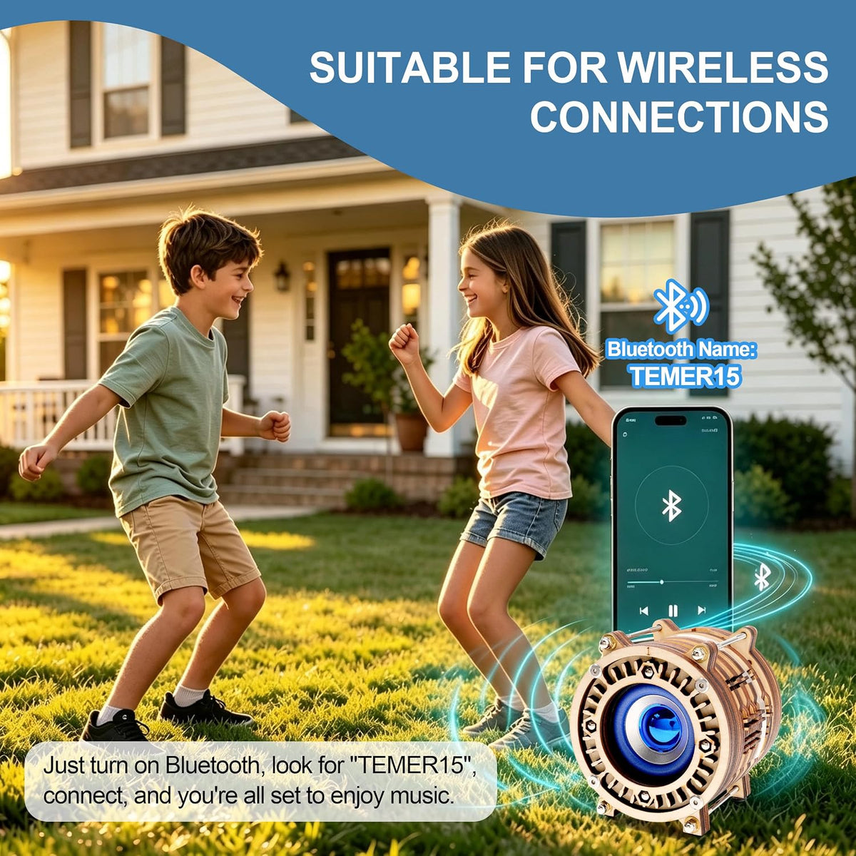 Kit de altavoces Bluetooth DIY, kits de ciencia para niños de 8 a
