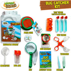 Nature Bound Kit de atrapa insectos – Juego de 20 piezas de exploración al aire libre para niños – educativo y divertido – captura y liberación segura de insectos con cubo, red, lupa y más – Gran regalo para jóvenes exploradores