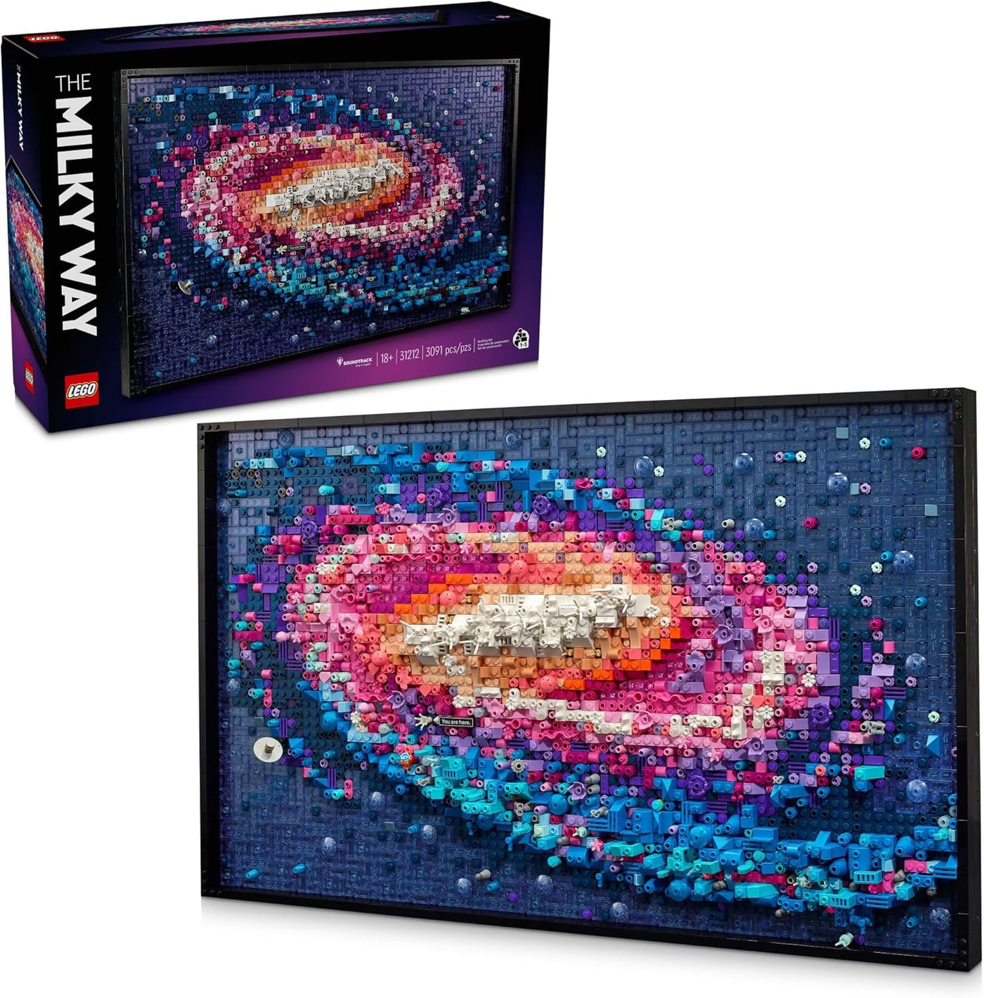 LEGO - Arte de pared con la Vía Láctea regalo de