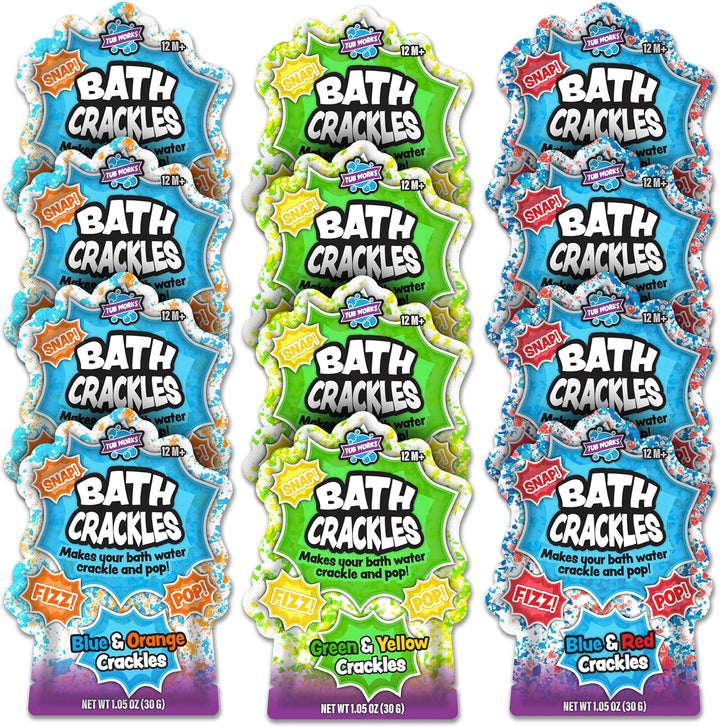 Tub Works Bath Crackles - Juguete de baño paquete variado