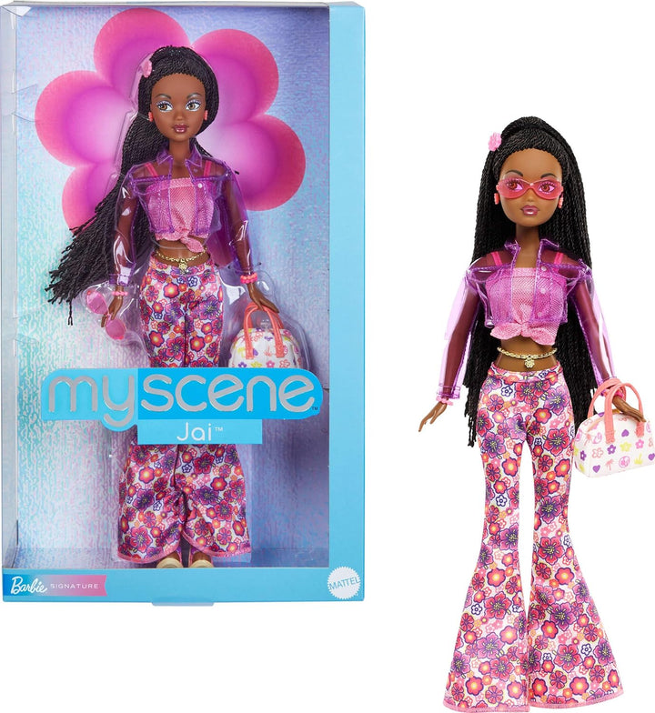 Barbie Muñeca y accesorios Signature My Scene Jai, trenzas negras,...